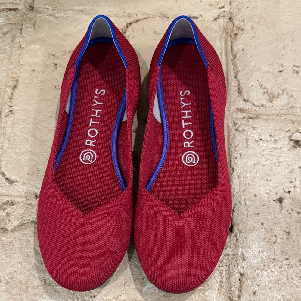 Rothy's Red Ballet Flats
